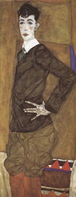 Egon Schiele Portrait of Erich Lederer (mk12) Norge oil painting art